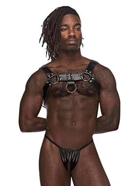 Male Power 590-266 Leather Aries Harness Color Black